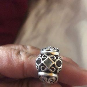 925 Silver ring 3stones real stone